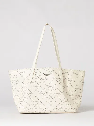 Zadig & Voltaire Zadig &amp; Voltaire Z Shopper Monogram Coated Cotton Bag  In White