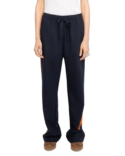 Zadig & Voltaire Poma Tailleur Drawstring Pants In Black