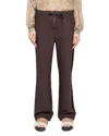Zadig & Voltaire Poma Tailleur Drawstring Pants In Brown