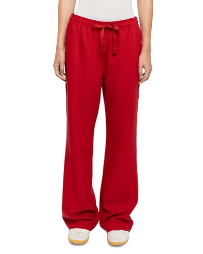Zadig & Voltaire Poma Tailleur Drawstring Pants In Red