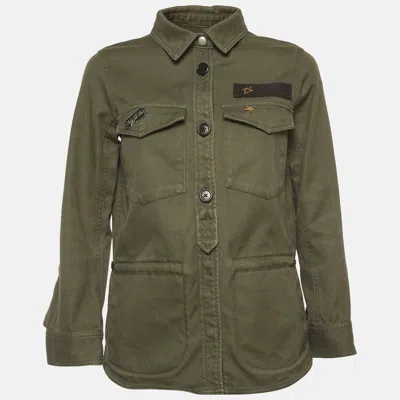 Pre-owned Zadig & Voltaire Zadig & Volitaire Green Cotton Tackl Military Shirt Jacket Xs