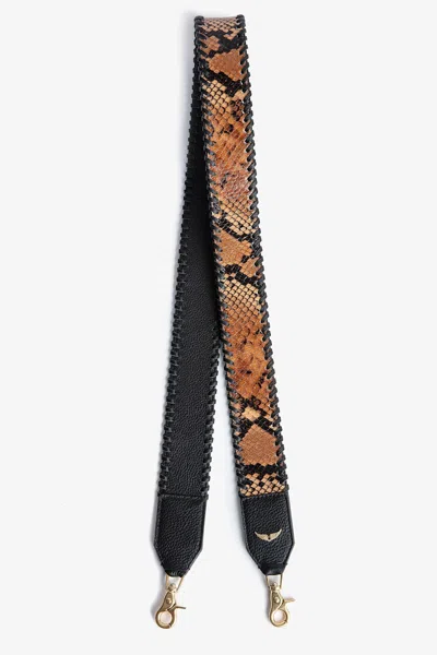 Zadig & Voltaire Zadig Shoulder Strap In Black