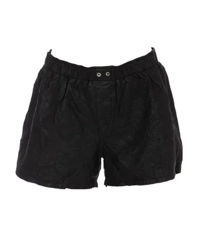 Zadig & Voltaire Zadig  Voltaire Elasticated-waistband Crinkled Shorts In Black