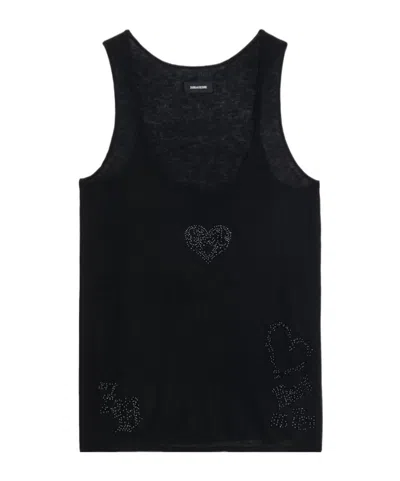 Zadig & Voltaire Zadig  Voltaire Embellished Tank Top In Black