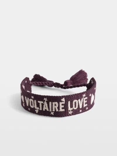 Zadig & Voltaire Zadig Woven Voltaire Bracelet In Brown