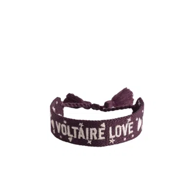 Zadig & Voltaire Zadig Woven Voltaire Bracelet In Purple