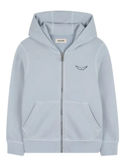 Zadig & Voltaire Kids' Zip-up Hoodie In Black