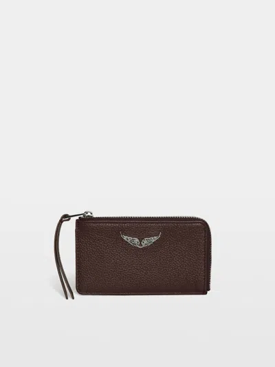 Zadig & Voltaire Zv Card Cardholder In Red