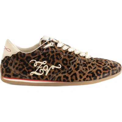Zadig & Voltaire Zv Dance Leo Genuine Calf Hair Sneaker In Multi