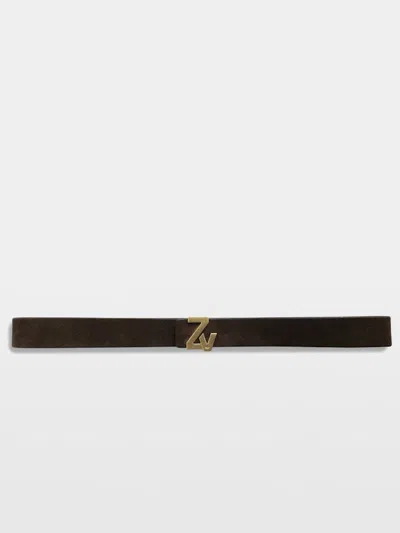 Zadig & Voltaire Zv Initiale Belt In Brown