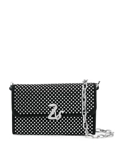 Zadig & Voltaire Zv Initiale Le Long Unchained Shoulder Bag In Black