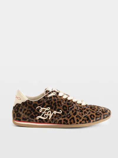 Zadig & Voltaire Zv Leo Pony Dance Sneakers In Black