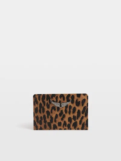Zadig & Voltaire Zv Pass Card Holder In Brandy