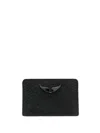 Zadig & Voltaire Zv Pass Leather Wallet In Black