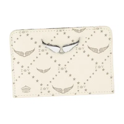ZADIG & VOLTAIRE ZADIG&VOLTAIRE ZV PASS MONOGRAMMED CARD CASE
