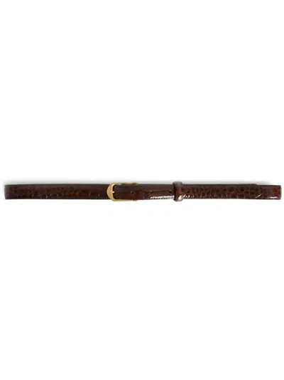 ZADIG & VOLTAIRE 20MM CROCODILE-EMBOSSED BELT