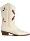 Zadig & Voltaire 45mm Cara Boots In Neutrals