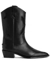 Zadig & Voltaire 45mm Cara Western Boots In Black