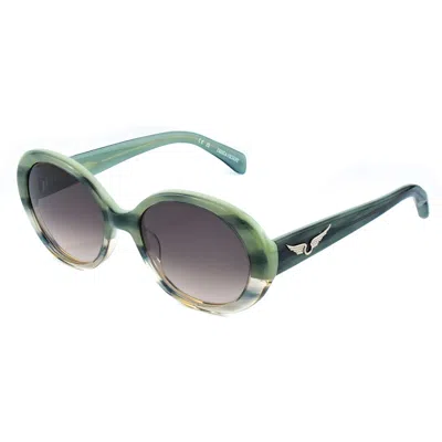 Zadig & Voltaire Acetate Women's Sunglasses In Green