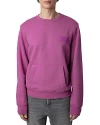 Zadig & Voltaire Aime Logo-patch Swearshirt In Anemone