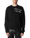 Zadig & Voltaire Aime Rock 'n' Roll Embroidered Sweatshirt In Black
