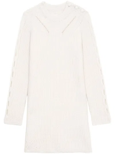 Zadig & Voltaire Alky Knitted Mini Dress In Flake