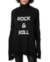 Zadig & Voltaire Alma Merino Wool Turtleneck Sweater In Noir