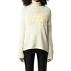 Zadig & Voltaire Almy Peace Intarsia Wool Turtleneck Sweater In Multi