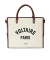 Zadig & Voltaire Womens Flash Angel Voltaire Canvas And Leather Tote Bag