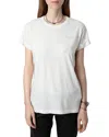 Zadig & Voltaire Anya Pcl Rain Rhinestone Wing Tee In Judo