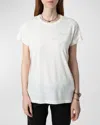 Zadig & Voltaire Anya Pcl Rain Rhinestone Wing Tee In Judo