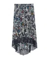 Zadig & Voltaire Zadig  Voltaire Butterflies Printed Midi Skirt In Black