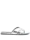 Zadig & Voltaire Azura Slides In Silver