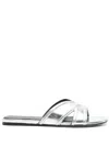 Zadig & Voltaire Azura Slides In Silver