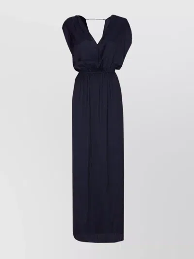 ZADIG & VOLTAIRE BACK STRAP DETAIL LONG MODEL DRESS