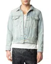 Zadig & Voltaire Bases Denim Jacket In Light Blue
