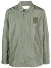 Zadig & Voltaire Bertie Skull Shirt Jacket In Green