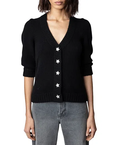 ZADIG & VOLTAIRE BETSY CASHMERE CARDIGAN SWEATER