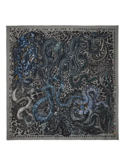 Zadig & Voltaire Billie Snales-print Scarf