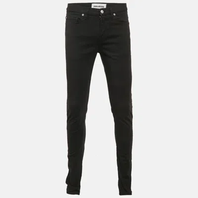Pre-owned Zadig & Voltaire Black Denim Slim Fit David Jeans S Waist 31"