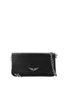 Zadig & Voltaire Zadig&voltaire Rock Eternal Smooth Calfskin Bags In Black