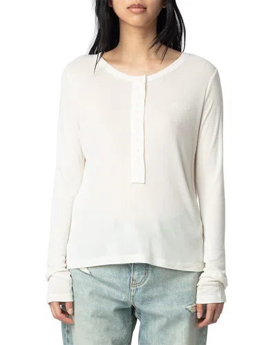 Zadig & Voltaire Blair Wings Tee In Ecru