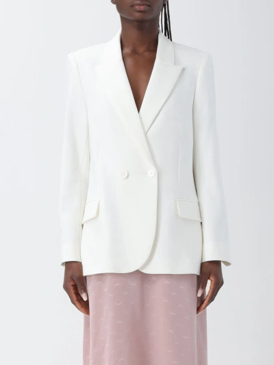 Zadig & Voltaire Zadig&voltaire Women's Judo Visit Peace And Love Diamanté-embellished Stretch-woven Blazer In White