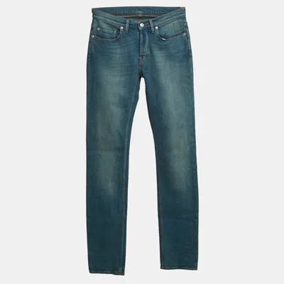 Pre-owned Zadig & Voltaire Blue Brushed Denim David Jeans Xs Waist 30"