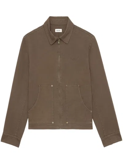 Zadig & Voltaire Bomber Jacket In Brown