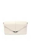 Zadig & Voltaire Borderline Daily Grained Clutch Bag In White