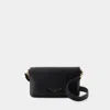 ZADIG & VOLTAIRE BORDERLINE DAILY CROSSBODY - ZADIG & VOLTAIRE - LEATHER - BLACK