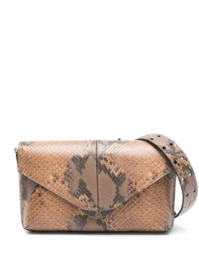 Zadig & Voltaire Borderline Daily Shoulder Bag In Brown