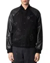 Zadig & Voltaire Birdieh Wool Bomber Jacket In Black