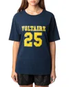 Zadig & Voltaire Bow Varsity T-shirt In Denim